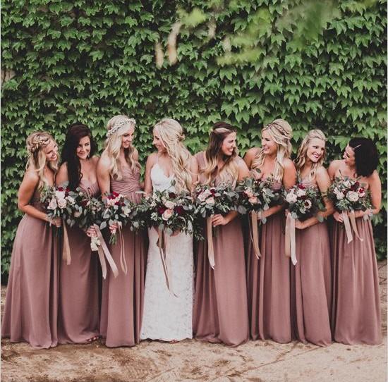 damas de honor vestidos iguales