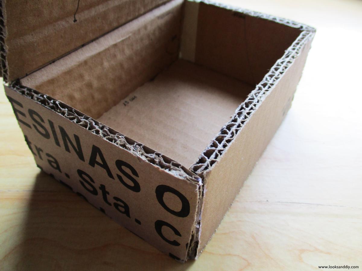 3 caja de cartón efecto cristal