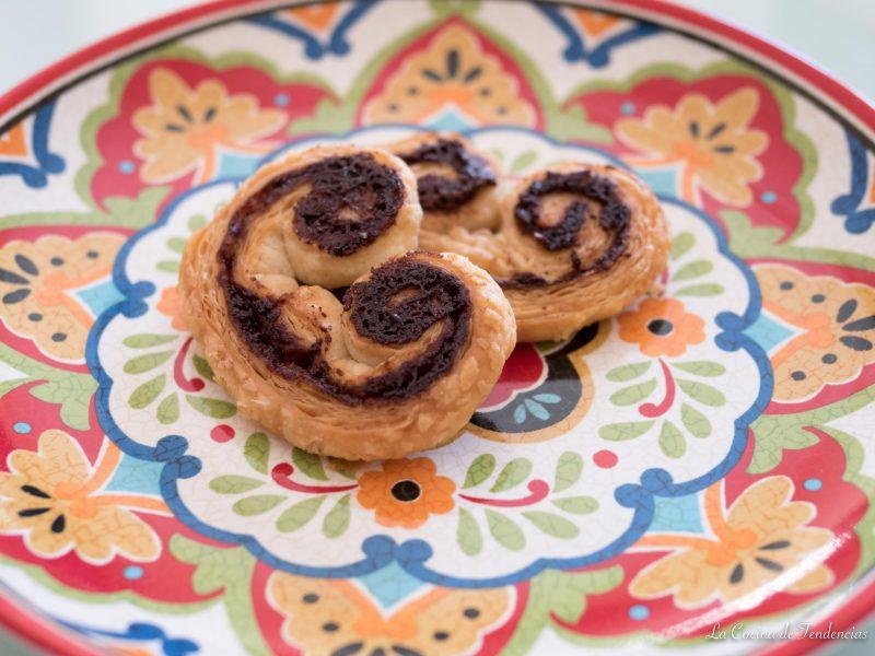 Palmeritas caseras de Nutella