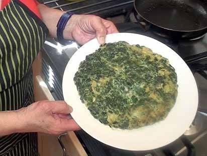 Tortilla de espinacas