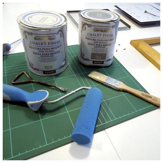 Reloj pared madera materiales pintar