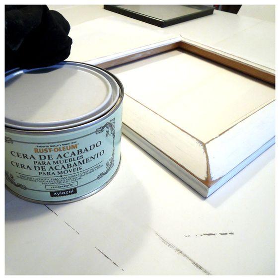 Reloj pared madera resultado encerado