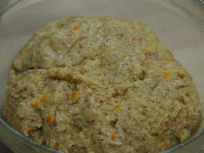 Rosquillas integrales de naranja masa