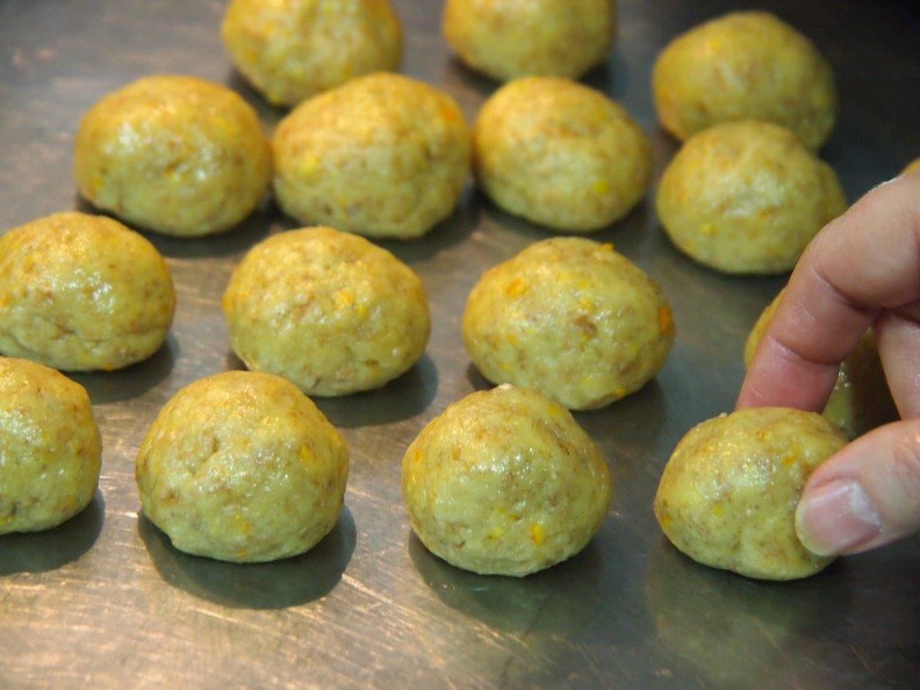 Bolitas para Rosquillas integrales de naranja