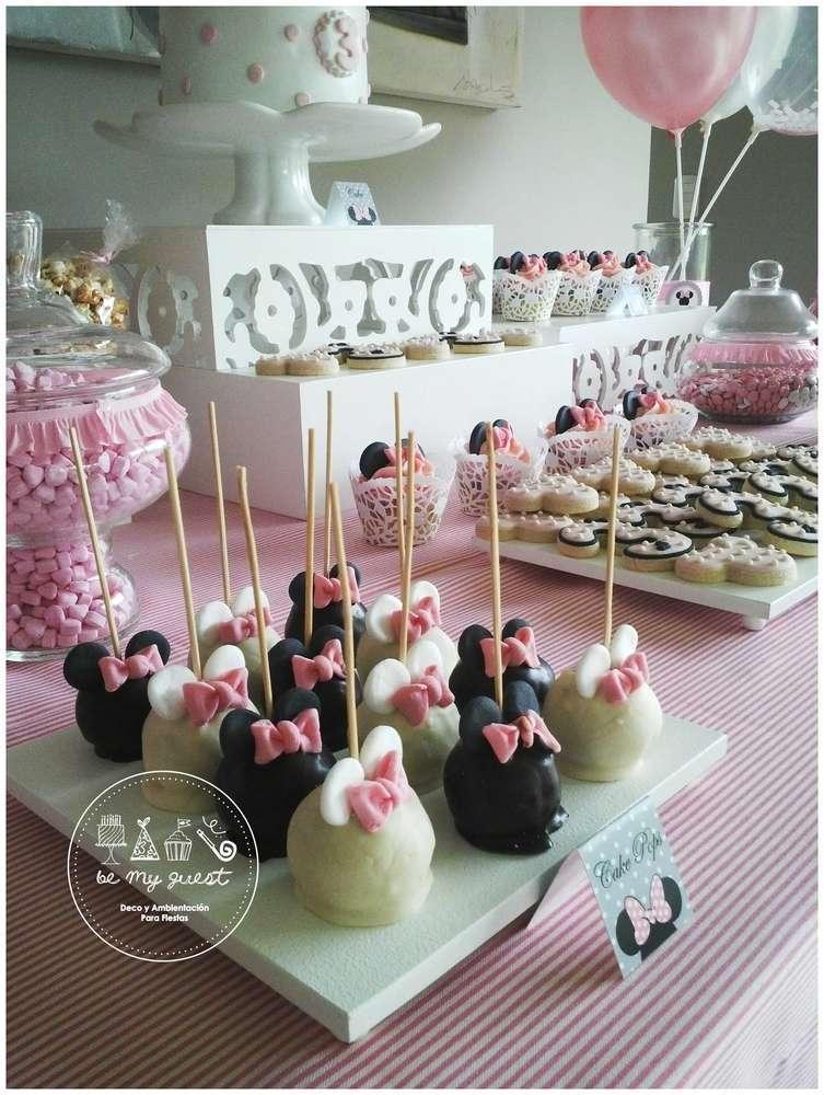 cumpleaños minnie mouse rosa