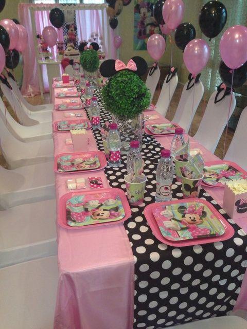 mesa de fiesta minnie mouse