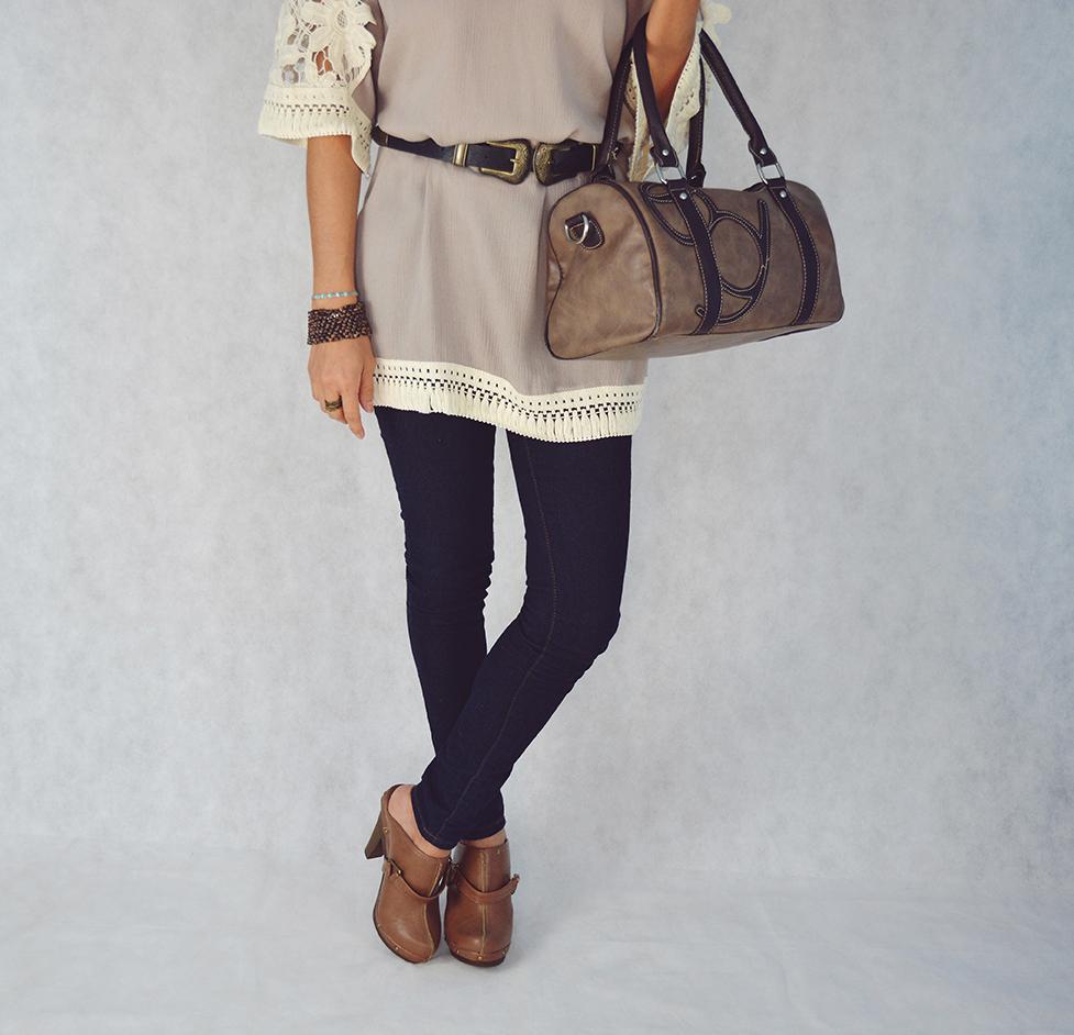 Look con vestido y vaquero 10