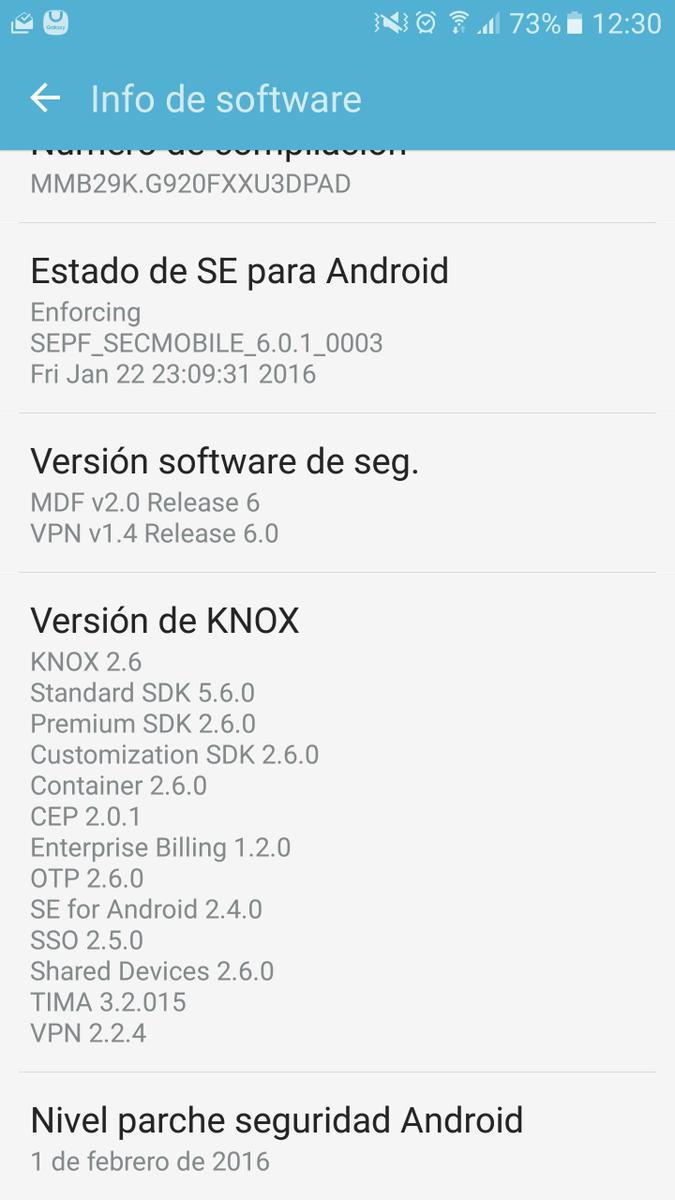 actualizacion seguridad samsung
