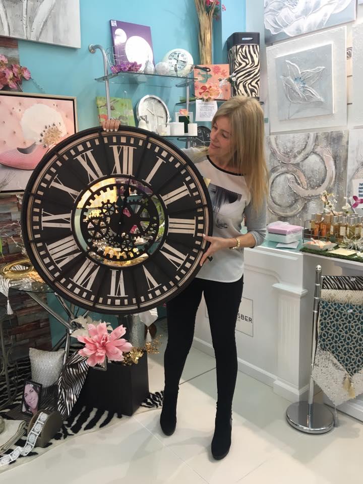 ideas para decorar con relojes grandes