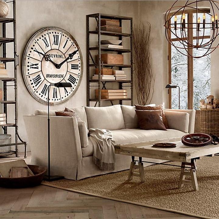 ideas para decorar con relojes grandes