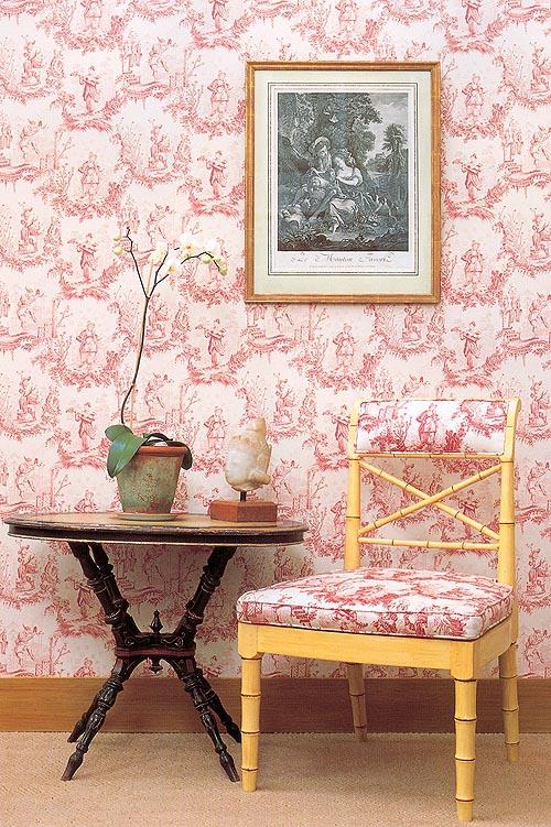 estampado toile de Jouy fabrics and papers