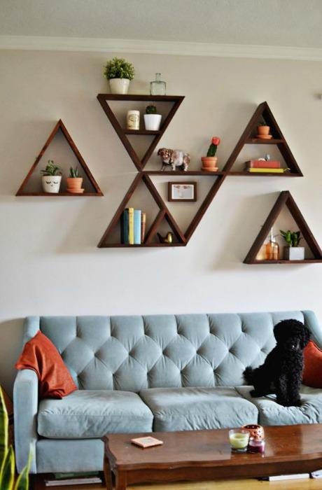Paredes de almacenaje diferentes | Decoración