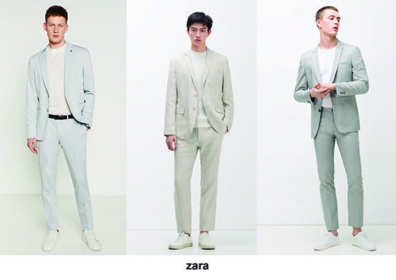 Tendencia trajes 2016, slim trajes tonos claros