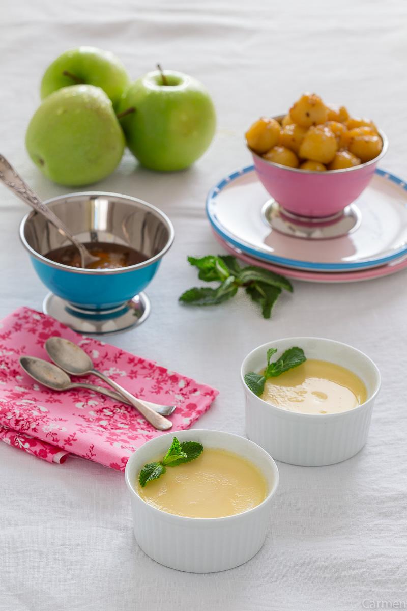 Flan de huevo casero molde