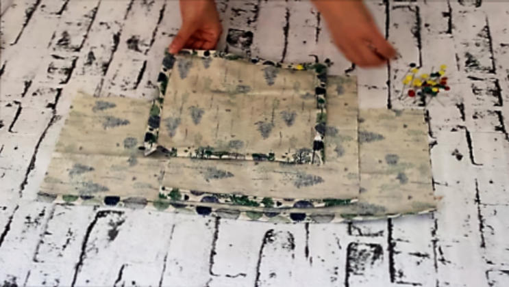 organizador para el baño de tela 3