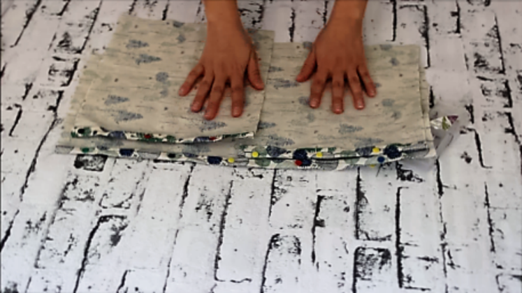 organizador para el baño de tela 4