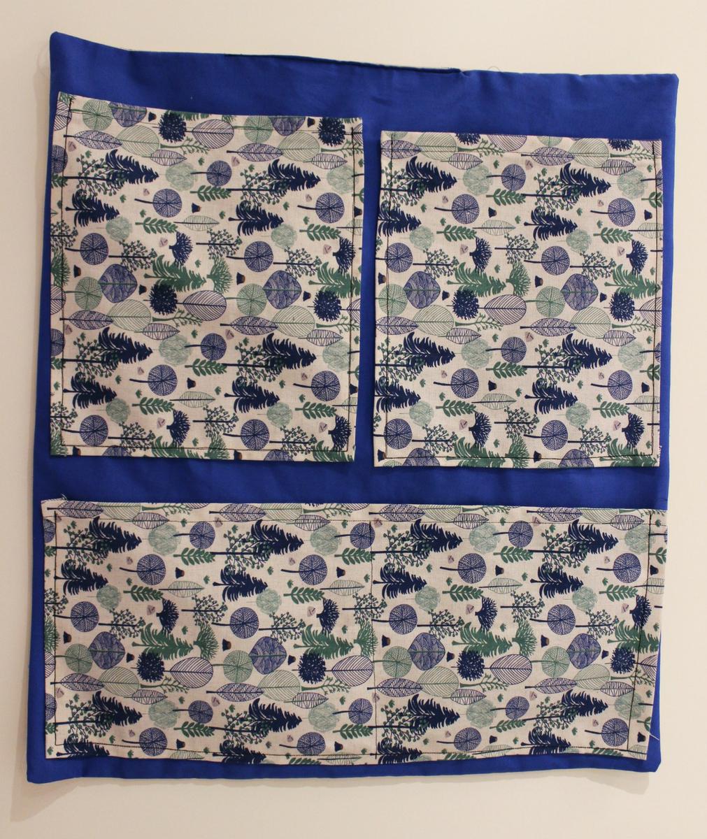 organizador para el baño de tela 10