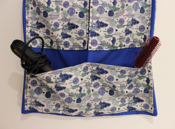 organizador para el baño de tela 9