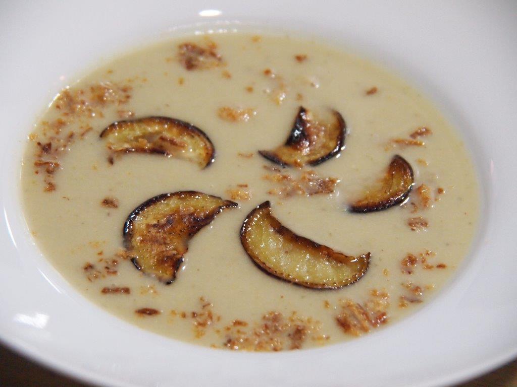 Crema de berenjenas y almendras