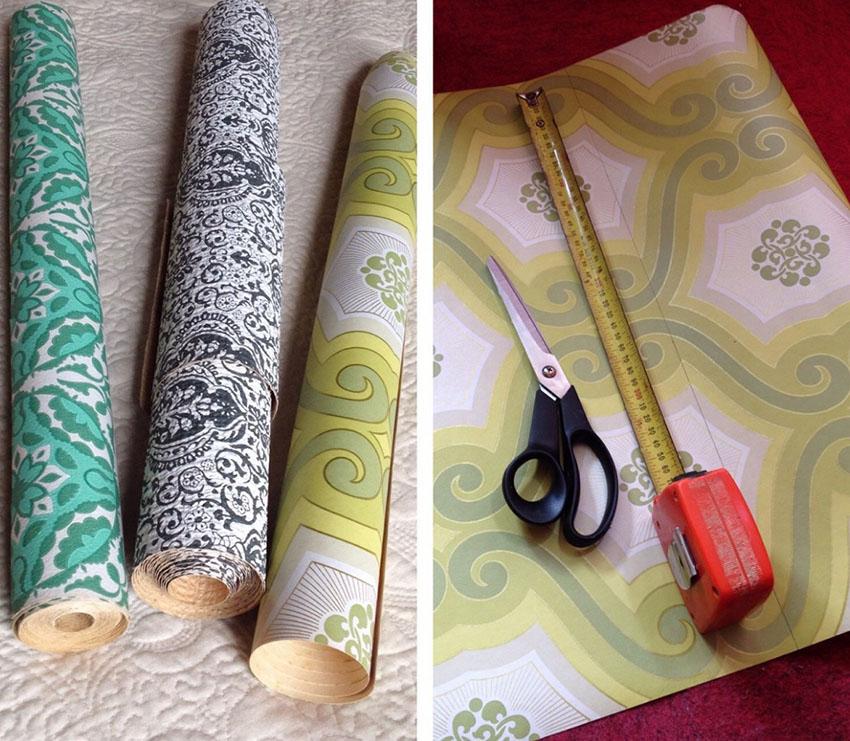 decoupage en madera papel pintado