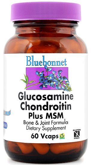 Bluebonnet Glucosamina Condroitina MSM 60 cápsulas