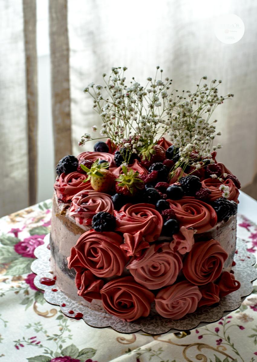 tarta rosas merengue