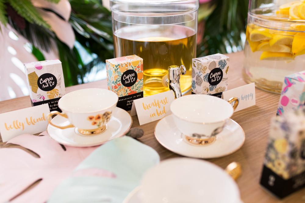 Detalles bebidas para una fiesta del té