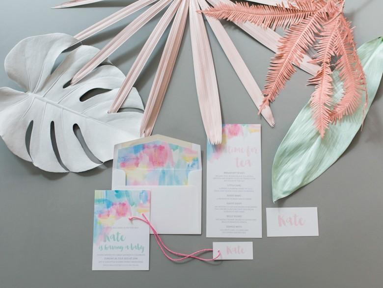 Detalle invitaciones para una fiesta