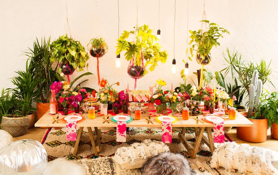 Inspiración decoración fiesta de estilo bohemio