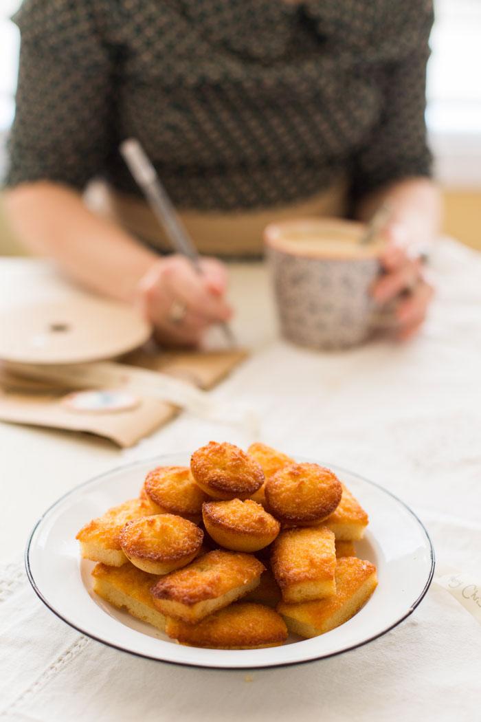 Financiers de coco i mango