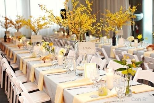 decoración de mesa para bodas