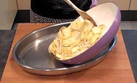 Ponemos las patatas ya fritas