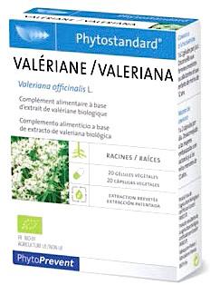 Pileje Phytostandard Valeriana Bio 20 cápsulas vegetales