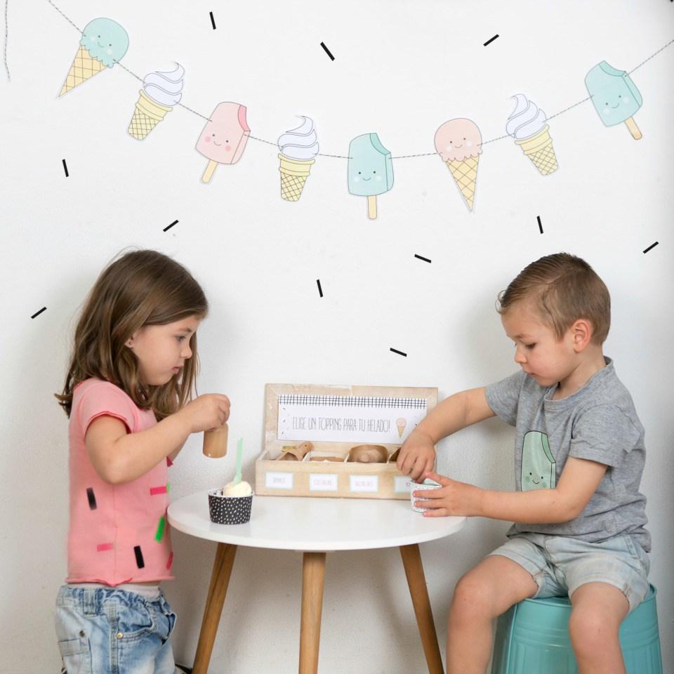 Decoracion de una Ice cream party