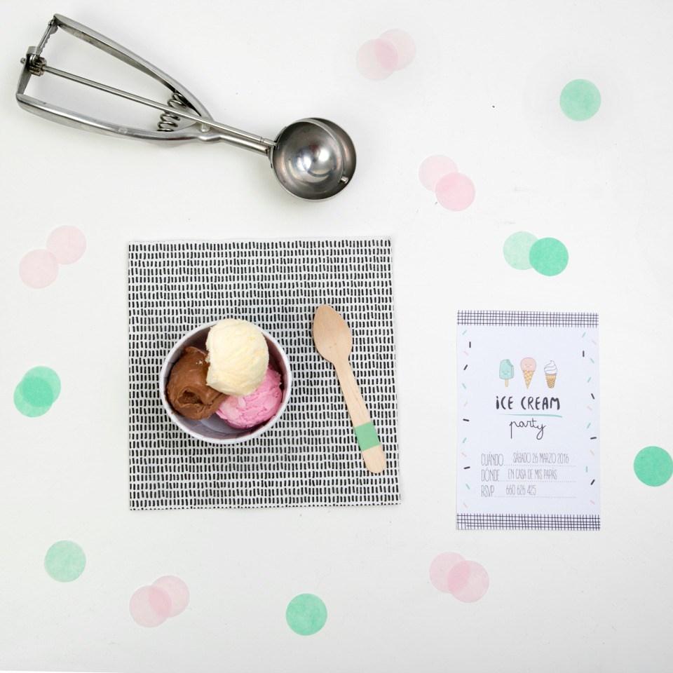 Decoracion de una Ice cream party