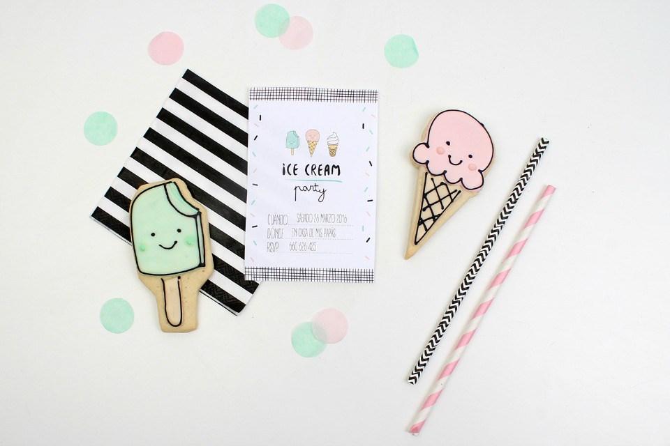 Decoracion de una Ice cream party