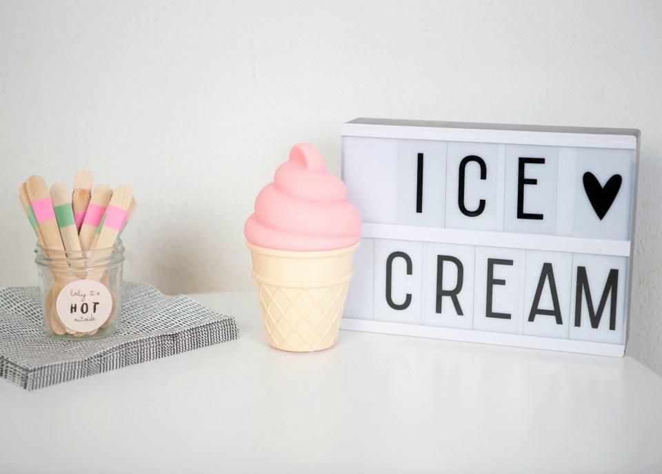 Decoracion de una Ice cream party