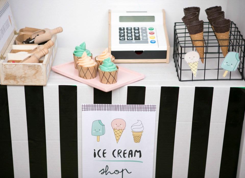 Decoracion de una Ice cream party