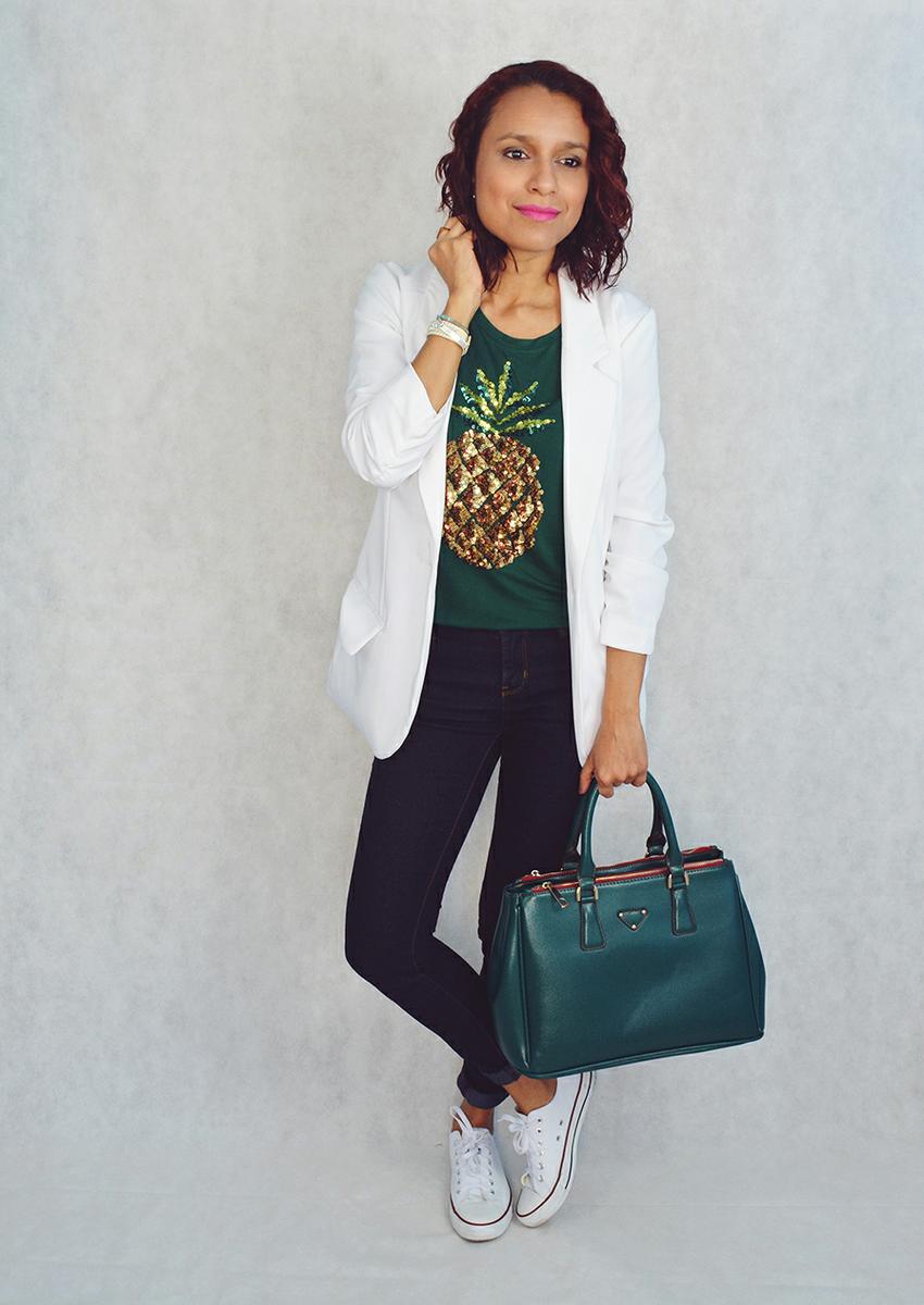 Look casual con camiseta estampada 3