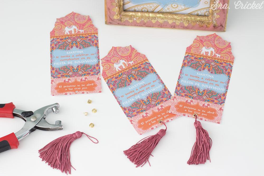 invitaciones fiesta de bollywood