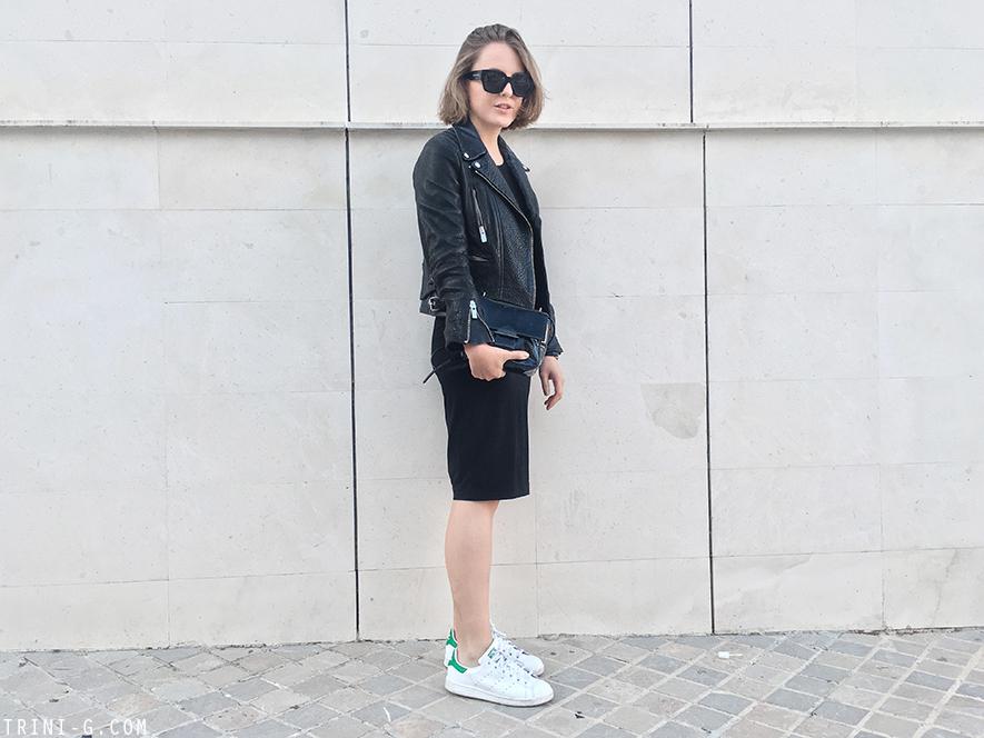Trini |Gap dress Adidas Stan Smith sneakers Reed Krakoff bag