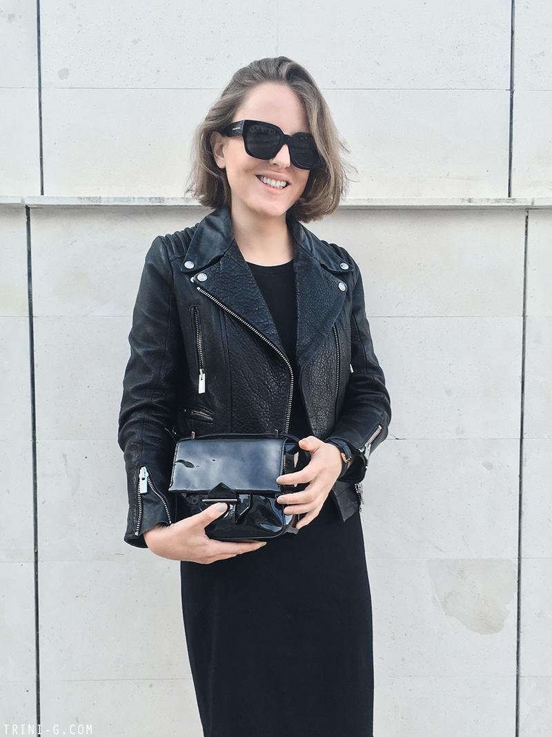 Trini |Gap dress Adidas Stan Smith sneakers Reed Krakoff bag