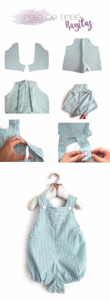 tutoriales de ropa de bebé de verano DIY