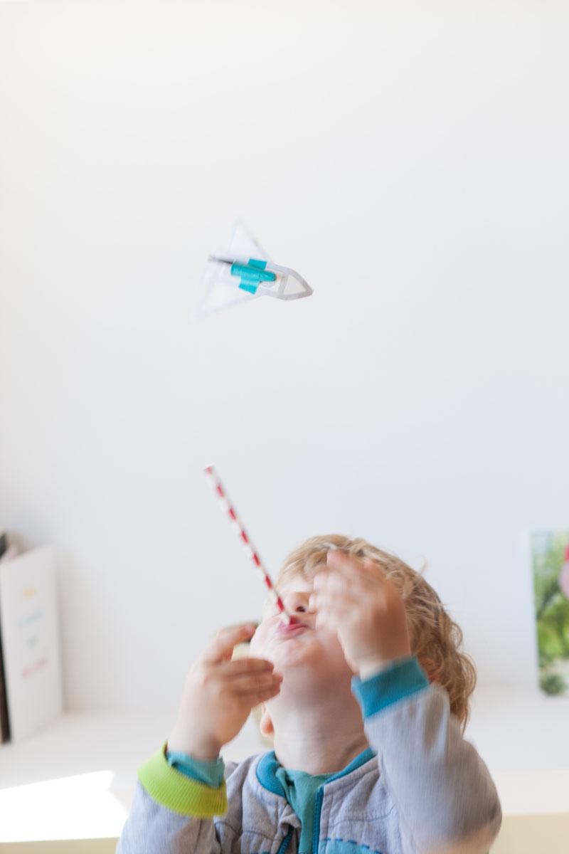 Construimos una nave espacial voladora.