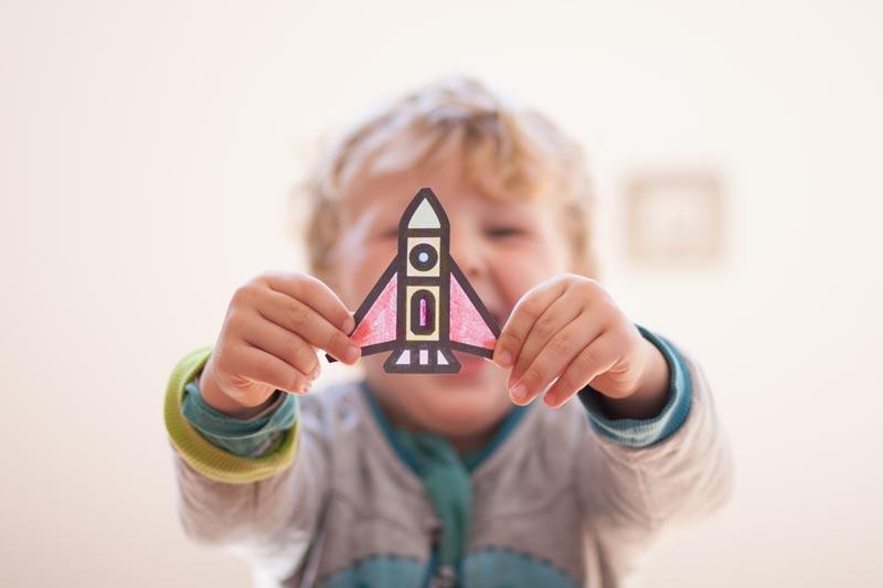 Construimos una nave espacial voladora.