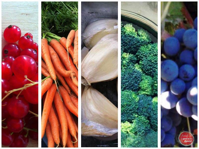 colores en la comida