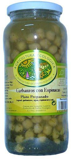 Bio Goret Garbanzos Cocidos con Espinacas Eco 540g