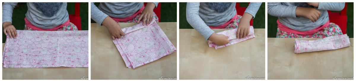 doblar la servilleta