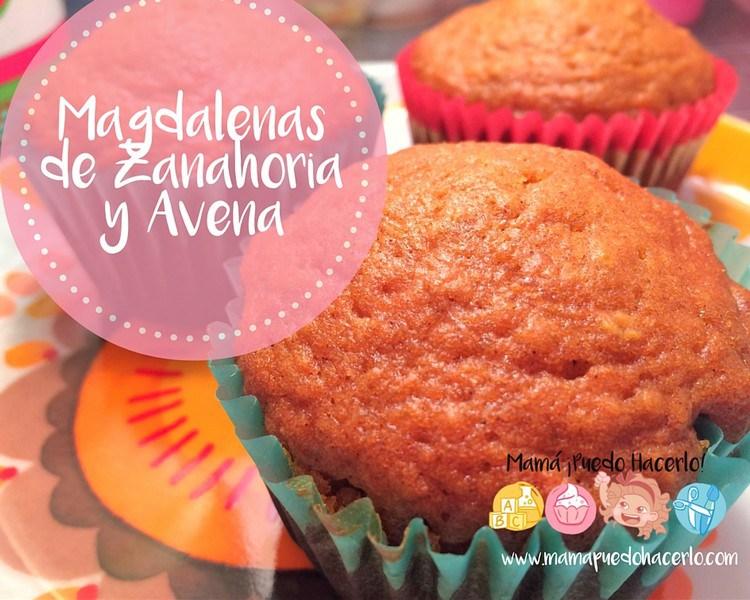 Magdalenas de zanahoria y avena