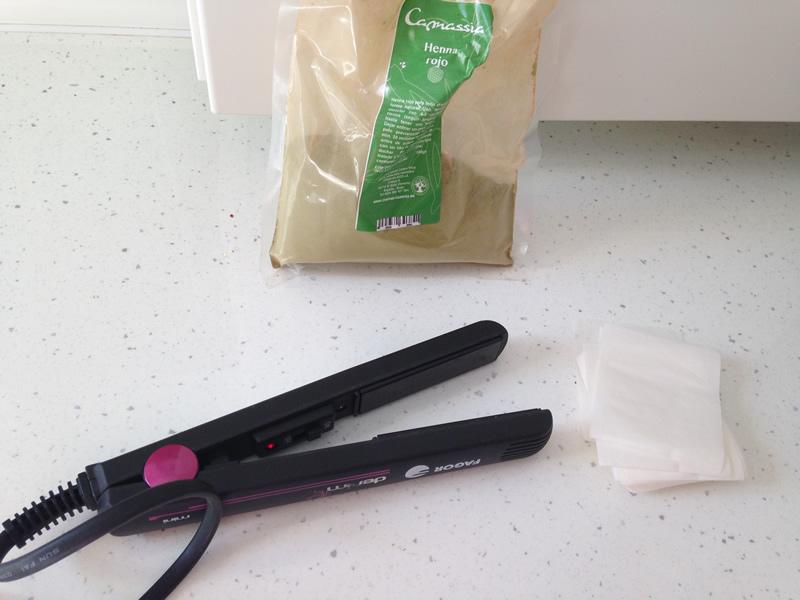 ingredientes para locion de henna